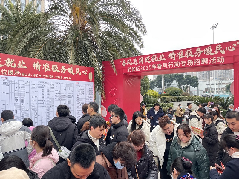 “百米小巷”人潮涌動！瑞方人力助力2025年武侯區(qū)春風行動專場招聘會“開門紅” 第6張